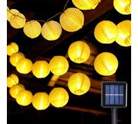 WoskjXas Solari Lucine Lanterne, 13.6M 30LEDs 600mAH Giardino Luci Esterno Solare con 8 Modalità, Programmabile IP65 Wasserdicht Catene Lucine Decorative per Cortile Giardino Prato Balcone