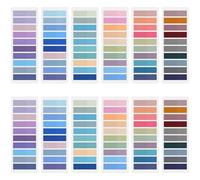 Wosyoodo 2400 Pezzi Segnapagina Adesivi, Segnapagina Colorati, 12 Stili Sticky Notes, Linguette Adesive Segnapagina per Leggere e Contrassegnare Pagine, Imparare