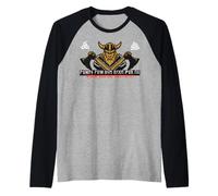 Wotan Odino Germani Futhark Vichinghi Berserker Rune Regalo Maglia con Maniche Raglan