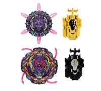 Wotean Gyroscope Turbo Set, Trottola 4d Arena Metal Fusion Battle, Con Lanciatore Da Combattimento, Set Regalo Per Bambinis(206+169)