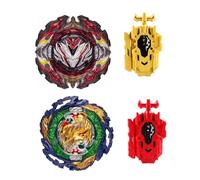 Wotean Gyroscope Turbo Set, Trottola 4d Arena Metal Fusion Battle, Con Lanciatore Da Combattimento, Set Regalo Per Bambinis(195+185)