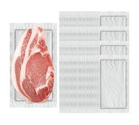 WOTEG Blocco per Pesce e pollame | Carta da Cucina Assorbente Dri Lock da 100 Pezzi 50/80 Grammi,Forniture igieniche da Cucina per Mantenere Gli imballaggi puliti a Secco, in Cucina e in Negozio