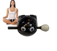 WOTEG Strumento buddhista in legno, con piccoli occhi zen buddhista, strumento a percussione buddista per ornamento monaco, decorazione per casa Feng Shui