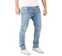 WOTEGA Noah - Pantalón Jogger de Denim Ligero para Hombre - Pantalón Jogger en Estilo de Mezclilla - Slim Fit, Blu (Blue Shadow 3R4020), W29/L30