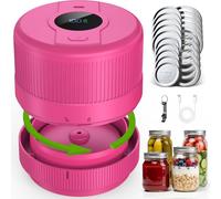 Wothfav Elctrtici Mason Jar Vacuum Sealer, Macchina Sottovuoto per Barattoli Vetro, Kit Sigillatore Sottovuoto Elettrico per Barattoli da Muratore, Conservazione e Fermentazione degli Alimenti