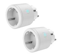 Wothfav Presa Intelligente 16A, Smart Plug Monitorato dal Temporizzata & Monitoraggio Energetico, Timer e Regolazione del Programma, 2 Pezzi