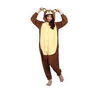 wotogold Pigiama di Orso Animale Costumi Cosplay per Adulti Unisex Brown