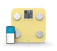 WottoCare - Bilancia Digitale BMI | Controllo Del Peso e Display Digitale | Misura 18 Dati Essenziali | Multi-Utente | Monitoraggio Preciso dei Progressi | Sincronizzazione e Compatibilità | Giallo