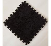 WOTZOV 80 Pezzi di Tappetini Quadrati in Morbida Schiuma, Antiscivolo, Facili da Tagliare E Rifinire, Ideali per La Decorazione della Casa E Facili da Pulire.ItalianoNero