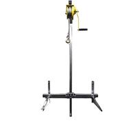 WOTZOV Argano Manuale zincato da 10 m/20 m, attrezzo di Sollevamento con Gru Pieghevole autobloccante per Installazione di condizionatori d'Aria, Attrezzatura per este，One Color 20M