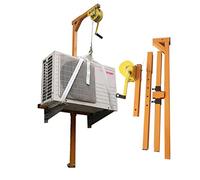 WOTZOV Attrezzatura di Sollevamento per Aria condizionata da 10/15/20 m, Gru Pieghevole autobloccante, argano Manuale in Acciaio Inox per attrezzo di Montaggio，15m Rope