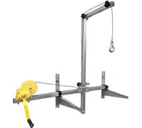 WOTZOV Attrezzi di Sollevamento per condizionatori d'Aria Portatili, Gru Pieghevole con Rotazione Laterale per unità Esterne da 5 CV, argano da 20 m per installazioni ，Folding Side+20m Winch