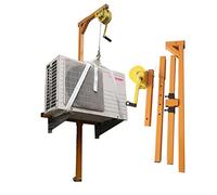 WOTZOV Attrezzo di Sollevamento per Aria condizionata da 10/15/20 m, attrezzo di Montaggio per argano Manuale per Gru Pieghevole autobloccante in Acciaio Inossidabile，15m Rope