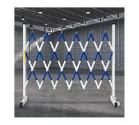 WOTZOV Cancello di Sicurezza Pieghevole con rotelle, barricata Industriale Flessibile espandibile, Recinzione di Sicurezza Mobile Portatile per vialetti d'accesso per ，Blue 3.9x6.6in/1.2x2m