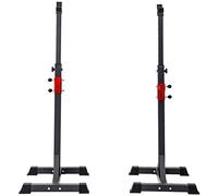 WOTZOV Coppia di Supporti per manubri Portatili Regolabili in Altezza da 98 cm a 160 cm, Rack per Squat in Acciaio, Supporti per Panca Piana con bilanciere, Palestra Domestica,