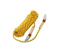 WOTZOV Corda da Arrampicata, Corda di Sicurezza per Esterni, Spessore 12 mm, Corda con Blocco statico, Linea di Vita per Discesa sospesa, Corda per Paracadute di Fuga, Blocco di,Yellow 50m