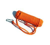 WOTZOV Corda da Arrampicata, Corda di Sicurezza per Esterni, Spessore 12 mm, Corda con Blocco statico, Linea di Vita per Discesa sospesa, Corda per Paracadute di Fuga, Blocco di,Orange 100m
