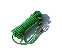WOTZOV Corda da Arrampicata, Corda di Sicurezza per Esterni, Spessore 12 mm, Corda con Blocco statico, Linea di Vita per Discesa sospesa, Corda per Paracadute di Fuga, Blocco di,Green 30m