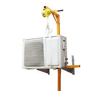 WOTZOV Gru di Sollevamento per impieghi gravosi per condizionatori d'Aria, Staffa di Installazione Pieghevole in Acciaio Inossidabile con argano Manuale autobloccante ，15M