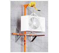 WOTZOV Gru per Aria condizionata per impieghi gravosi - capacità di 660 libbre, argano Manuale per Installazione di Aria condizionata Esterna, Design duttile e durevol，1000cm