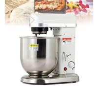 WOTZOV Impastatrice Professionale per Alimenti, Robusta E Resistente, con Ciotola in Acciaio Inox, 3 velocità Regolabili, Ideale per Panetterie E Pizzerie, capacità 5 Litri.，Bianco 10L