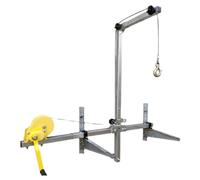 WOTZOV Kit di Strumenti per l'installazione di condizionatori d'Aria - Staffa di Sollevamento e argano Manuale per condizionatori d'Aria, Gancio Regolabile da 10 m per