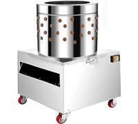 WOTZOV Macchina spiumatrice per polli in Acciaio Inossidabile da 20 Pollici da 2 CV, spiumatrice, spiumaggio, 1500 W, 275 Giri/min