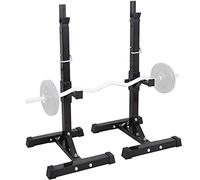 WOTZOV Panca Pieghevole con manubri, bilancieri per Fitness, Supporto per Squat, Supporto per Sollevamento Pesi, Supporto per manubri Regolabile, casa/Palestra, Supporti per squ