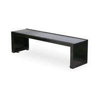 WOTZOV Panchine da esterno Panchina da esterno in ferro battuto Sedia da parco Cortile Area commerciale Sedia da esterno Panchina Panchina Seduta in acciaio inossidabile Panchin,A M:180cm