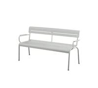 WOTZOV Panchine da esterno Panchina da esterno per il tempo libero da cortile Panchina da giardino esterna Terrazza Panchina doppia in lega di alluminio Schienale per balcone Se,D