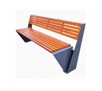 WOTZOV Panchine da esterno Sedia da parco in acciaio inossidabile Panchine da esterno Traliccio di ananas Legno massiccio Schienale in legno di plastica Panchina in acciaio ispe,200 * 60 * 80