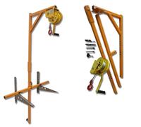 WOTZOV Paranco per unità Esterna per condizionatori d'Aria per impieghi gravosi con argano autobloccante e Staffa da 10 m - Strumenti di Sollevamento per smontaggio ad，3hp Bracket+15m Winch