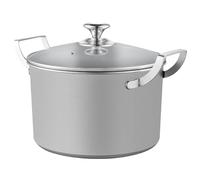 WOTZOV Pentola per zuppa in Titanio Puro Pentola per zuppa Piccola addensata per Uso Domestico Pentola per Cottura a Vapore a Doppio Orecchio Piastra Intera in Titanio Pentola in Titanio,