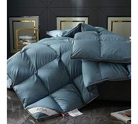 WOTZOV Piumino D'Oca Bianco, Matrimoniale, in Tessuto antipiuma, Struttura a Traliccio, Lavabile a casa.,D 200x230cm 3.3kg