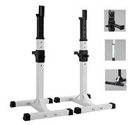 WOTZOV Rack per manubri, Palestra per Allenamento a casa, Rack per Squat/Rack per bilancieri, Supporti per Squat Regolabili, Rack per Panca Piana, Rack per Squat per Allenamento