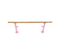 WOTZOV Sbarra da Danza da Parete, Barra da Danza per Stretching Regolabile, Asta da Danza Leggera per Stretching per Adulti e Bambini,Pink 1 M