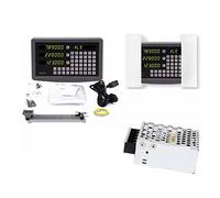 WOTZOV Scala lineare Digitale, Kit DRO a 3 Assi in Metallo con Display Digitale e sensore Encoder lineare da 70-1020 mm per torni, fresatura e Foratura per fresatrici o Tor，One Piece DRO 1