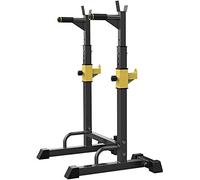 WOTZOV Squat con bilanciere, Supporti per Panca Piana, Barre per trazioni, Rack per Squat, Panca Piana, scaffale Multifunzionale per bilancieri, Supporto per Dip, Supporto per b