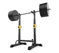 WOTZOV Staffe per mensole per Squat, Barre parallele semplici per Interni, bilanciere, Panca per distensioni, Letto per Sollevamento Pesi, Attrezzatura per Fitness Domestico Mul