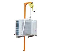 WOTZOV Strumento di Installazione dell'Aria condizionata - Kit di smontaggio dell'unità Esterna con Staffa e argano Manuale autobloccante - Staffa Divisa da 3 CV - sol，3HP Bracket+15m Winch