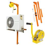 WOTZOV Strumento di Sollevamento per condizionatori d'Aria da 50 Piedi, Acciaio Inossidabile, Staffa per Gru Pieghevole, Gru di Sollevamento per condizionatori d'Aria