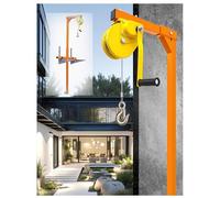 WOTZOV Strumento di Sollevamento per condizionatori d'Aria Portatili, Altezza 15 m/49,21 Piedi, carico Massimo 660 libbre, Staffa per Gru Staccabile per Una Facile ins，2500cm