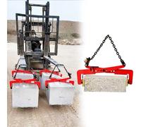 WOTZOV Strumento di Sollevamento per Granito - Morsetti a Catena sospesi per impieghi gravosi per Il Sollevamento e Il Trasporto di lastre di Marmo, Pietra, Vetro e al，One Color XL (800kg)