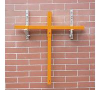 WOTZOV Strumento di Sollevamento per l'installazione di condizionatori d'Aria Esterni - Gru con argano Manuale in Acciaio Inossidabile con Fune da 15 m e puleggia di s，Crane Bracket