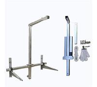 WOTZOV Strumento per Gru per Installazione di condizionatori d'Aria Esterni, paranco Manuale con Staffa Pieghevole, Attrezzatura di Sollevamento per impieghi gravosi p，Only 1 3hp Folding Brackets