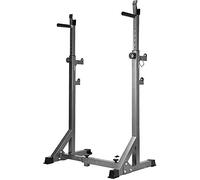 WOTZOV Supporto per bilanciere, Palestra Domestica, Fitness, Rack per Squat Regolabile, Supporto per bilanciere, Supporto per Squat Regolabile, Panca a Pressione Libera, stazion