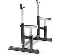 WOTZOV Supporto per bilanciere Professionale Multifunzione per Sollevamento Pesi in Palestra Domestica, Supporto per Squat con manubri Regolabili, Supporto per Panca Piana, staz