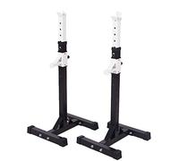 WOTZOV Supporto per bilanciere Supporto per Squat Supporto per Panca Regolabile Supporto per bilanciere Supporto per Squat Regolabile Stazione per Dipping Supporto per Panca con