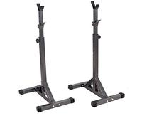 WOTZOV Supporto per bilanciere Supporto per Squat Supporto per Panca Regolabile Supporto per bilanciere Supporto per Squat Regolabile Nero Stazione per Dipping Supporti per squa
