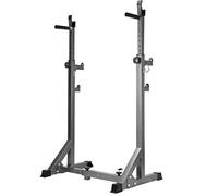 WOTZOV Supporto per bilanciere Supporto per Squat Supporto per Panca Regolabile Supporto per bilanciere Supporto per Squat Regolabile Panca per pressa Libera Stazione per Dippin